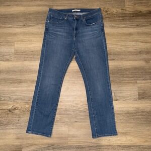 Levi's Classic Straight Jeans Womens 10 W30 L30 Medium Wash Stretch Denim
